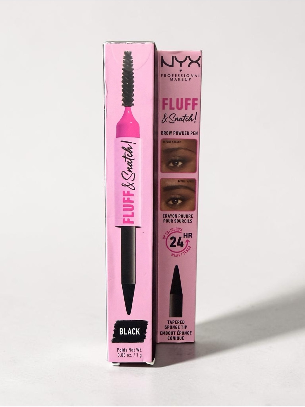 NYX Fluff & Snatch Brow Powder Pen - Black